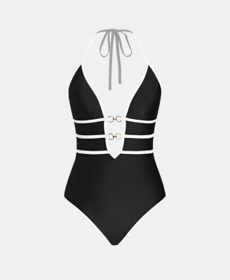 Women's Double Dusk Black One-Piece Swimsuit