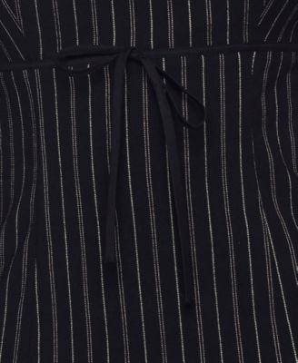 Juniors' Striped Pleated Mini Dress