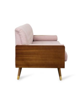 Aidan Mid-Century Modern Tufted Fabric Sofa