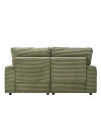 Streamdale Loveseat Sofa 70.9" Sectional Convertible Sofa Bed w/Storage, Ottomans, USB & Cup Holders