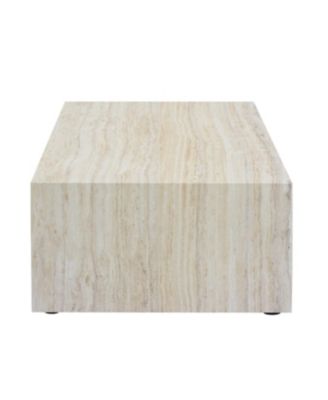 Streamdale Modern MDF coffee table with light wood texture. 39.323.611.8