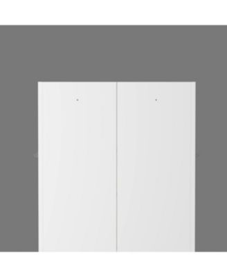 Metal Kitchen Pantry Cabinet - 72" Tall Storage with Adjustable Shelves (White)