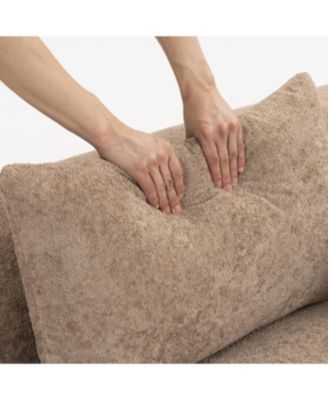 Streamdale Full-Foam Modular Sofa, 96" Boucle 2-Piece Sectional with Rounded Arms