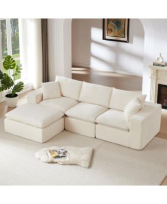 Streamdale Modern Chenille Cloud Sofa - Freely Combinable & Comfortable