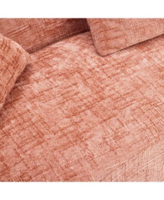  Pink Curved Compressed Sofa, Nordic-style Design for Living Room