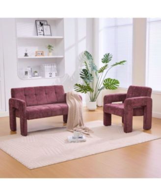 Streamdale Nordic Modern Double Armchair Sofa for Living Room & Bedroom