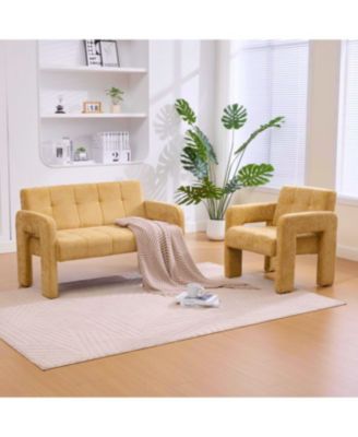 Nordic Modern Double Armchair Sofa for Living Room & Bedroom