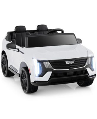 24V Licensed Cadillac Two-Seater Ride-On Truck with Remote Control - White