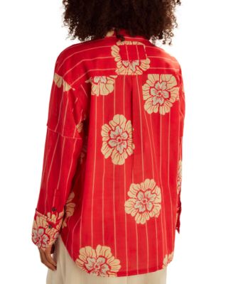 Women's Hidden Flower Camo Print Shirt