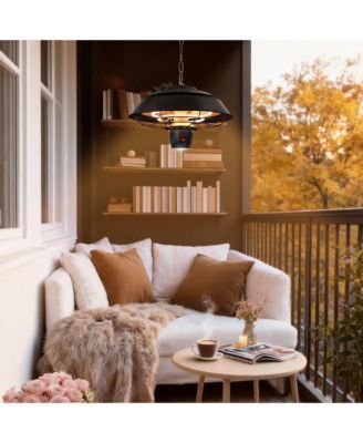 Electric Hanging Patio Heater With Led Light