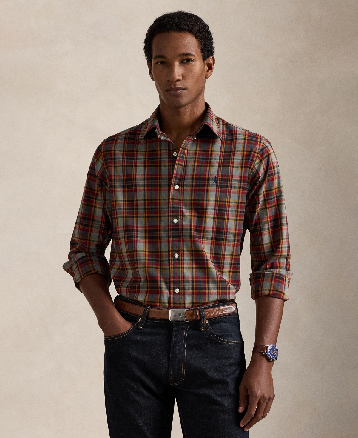 Polo Ralph Lauren Men's Classic Fit Plaid Performance Shirt