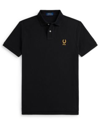 Men's Short-Sleeve Horseshoe Graphic Polo Shirt