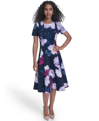 Women's Crewneck Midi Dress