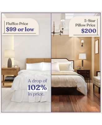 Down & Feather Classic Hotel Pillow - - Firm