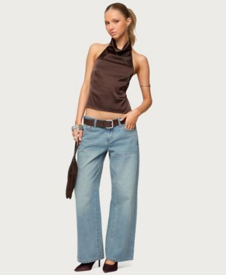 Women's Raelynn Washed Low Rise Baggy Jeans
