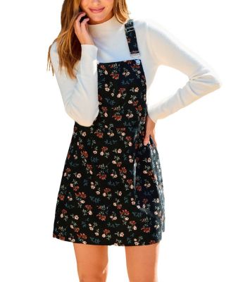 Women's Flower Picking Floral Mini Beach Dress