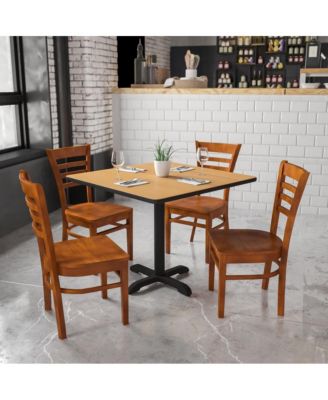 Ladder Back Wooden Restaurant Dining Chair