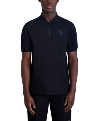 KARL LAGERFELD PARIS - Men's Performance Solid Cuff Polo Shirt