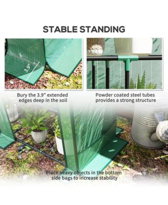 Lean-to house with Roll-Up Doors, Portable house