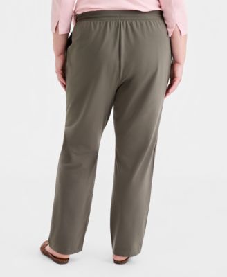 Plus Size Knit Pull-On Pants