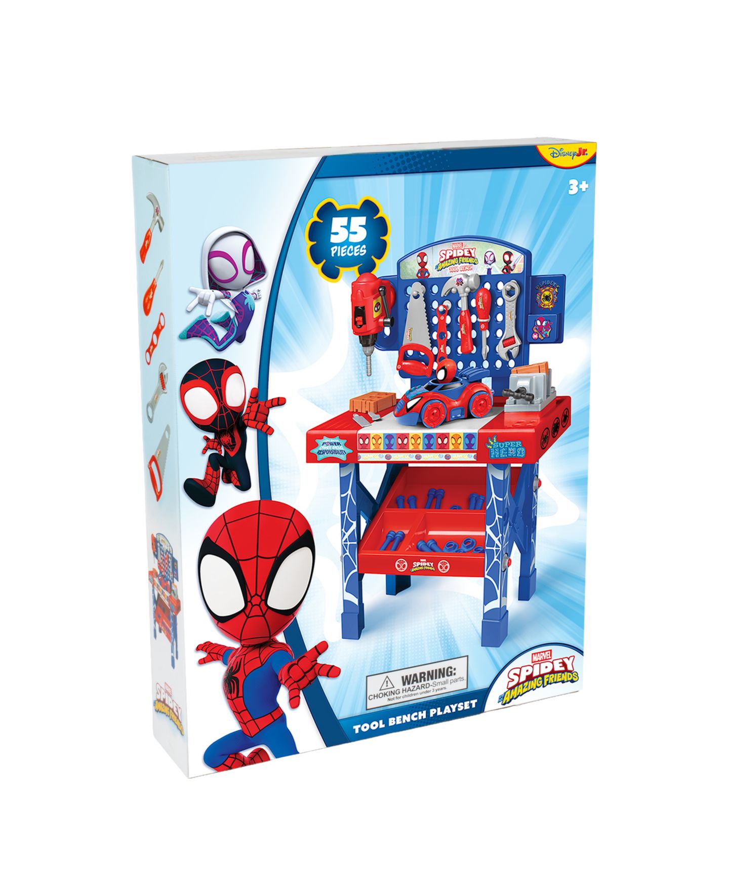 Детский игровой набор World Tech Toys Spider-Man Take Apart Car Tool Bench Playset, Ages 3+ — фото 2