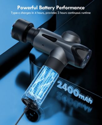 Hot and Cold Deep Tissue Percussion Massager with 7 Massage Heads