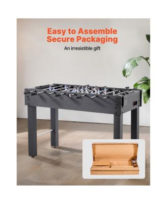 Foosball Table for Indoor Home Game Room, Standard Size Soccer Game