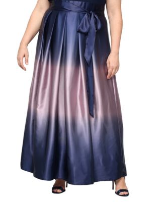 Plus Size Short-Sleeve Ball Gown