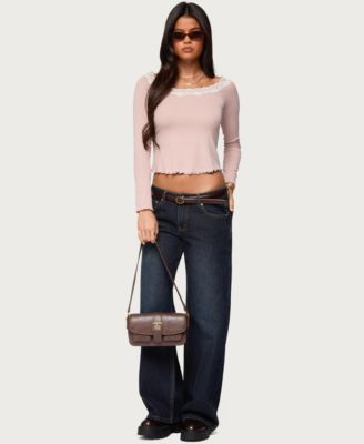 Women's Emmery Lacey Boat Neck Top