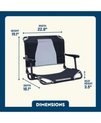 Big Comfort Stadium Chair With Armrests