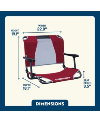 Big Comfort Stadium Chair With Armrests