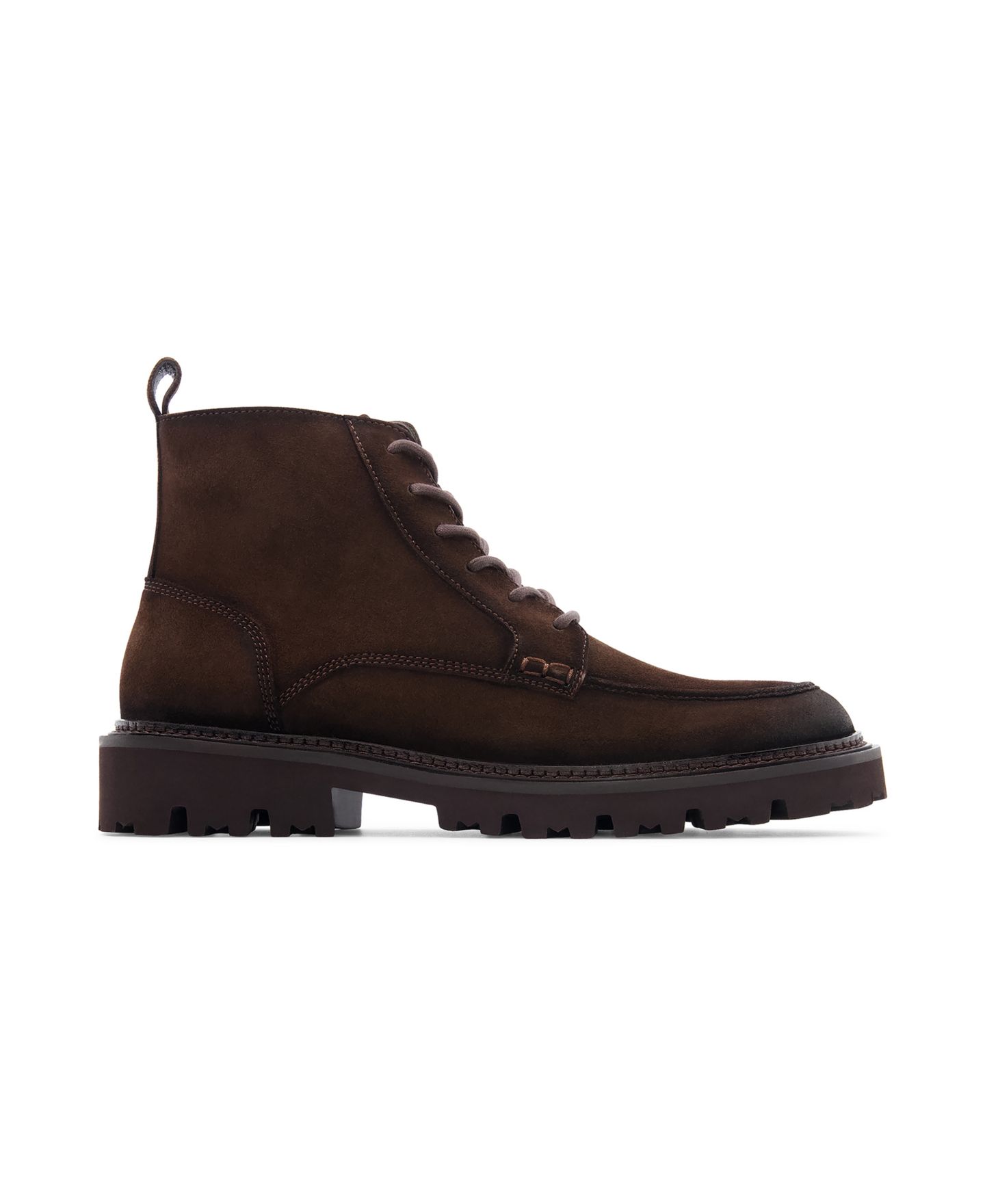 Мужские ботинки Anthony Veer Everest Lace-Up Moccasin, цвет: Тёмный коричневый — фото 2