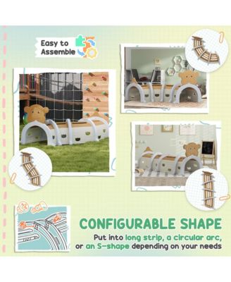 Kids Play Tunnel for Children 3-6 Years to Crawl and Climb, Monkey Design