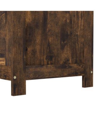 29.9" Storage Chest w/ 2 Safety Hinges, Wooden Box,