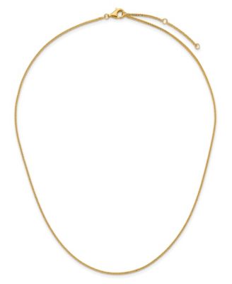 Wheat Chain Necklace in 24k Yellow Gold