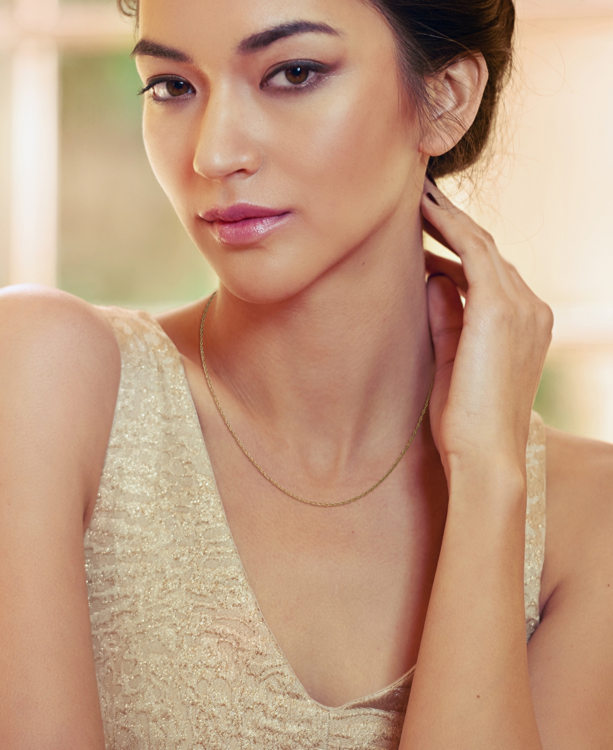 Macy's Rope Chain Necklace in 24K Yellow Gold