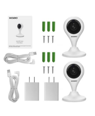 E4 Smart Wireless Security Camera 1080p HD Wi-Fi Indoor Surveillance with 2-Way Audio, Motion Detection & Night Vision