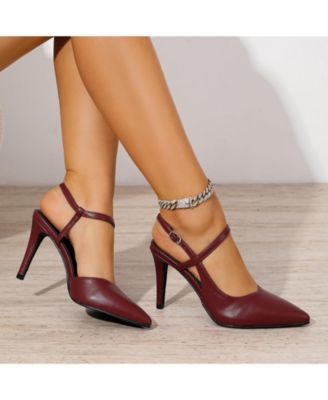  Women's Charise Wrap Around Ankle Strap Heels