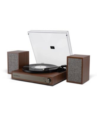 Harmony Bluetooth Turntable System with Speakers, Walnut