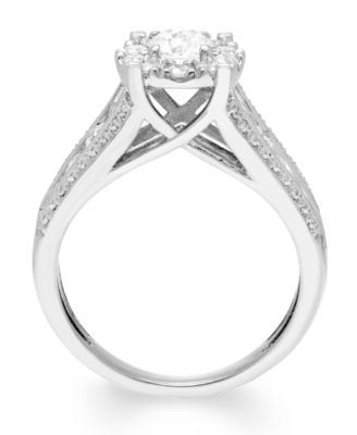 Diamond Halo Bridal Set (2 ct. t.w.) in 14k White or Yellow Gold