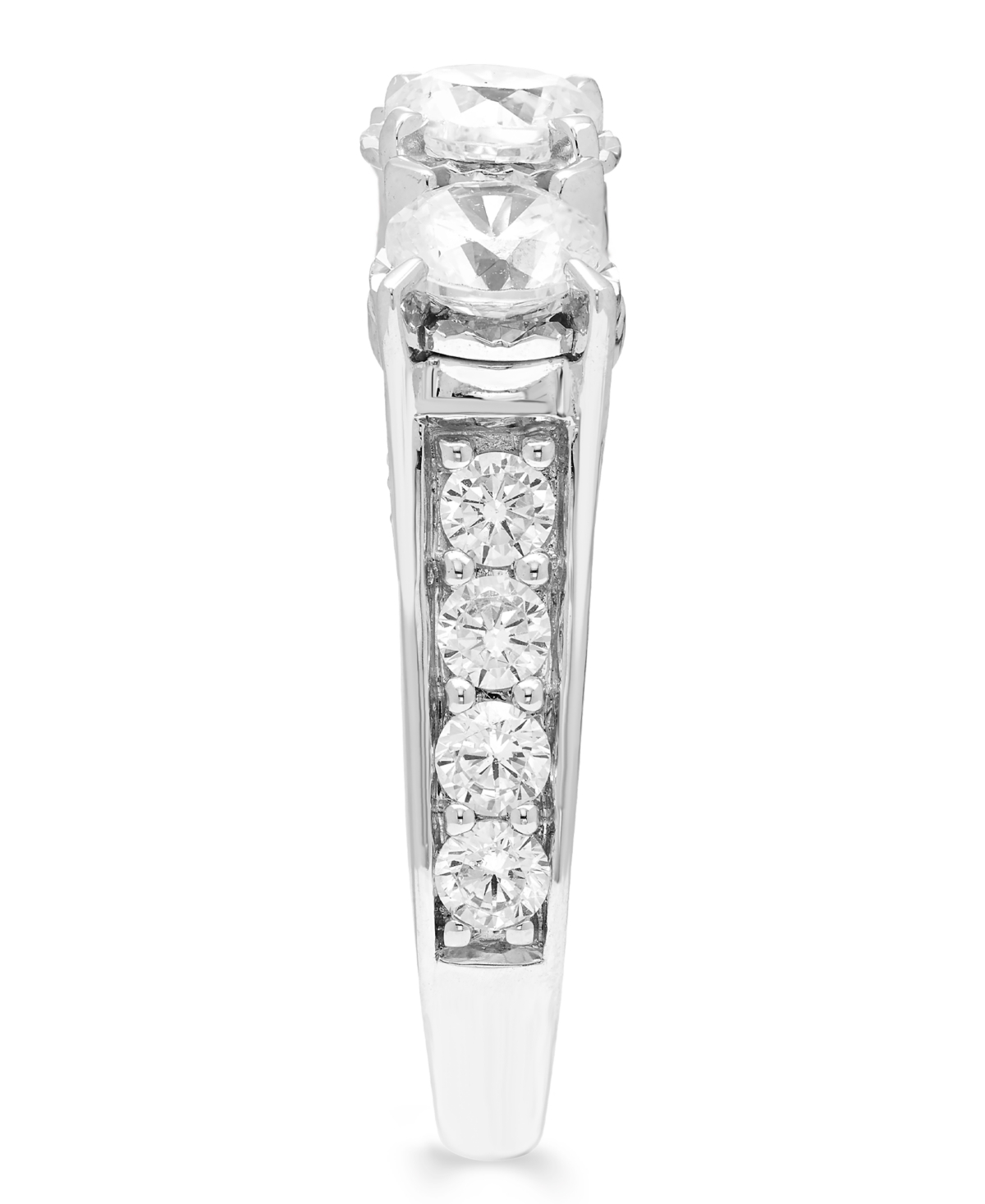 Macy's Diamond 3-Stone Ring (3 ct. t.w.) in 14k White Gold
