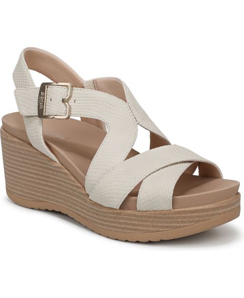 Женские сандалии Dr. Scholl's Cali Beach Strappy, цвет: Бежевая искусственная кожа