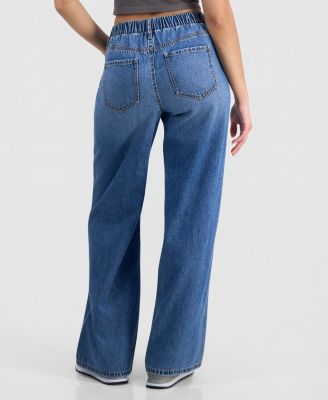 Juniors' Baggy Wide-Leg Jeans