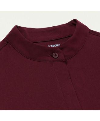 Women's Savi 1-Pocket Classic Banded Collar Scrub Top