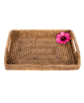 Rectangular Vanity Tray With High Handles