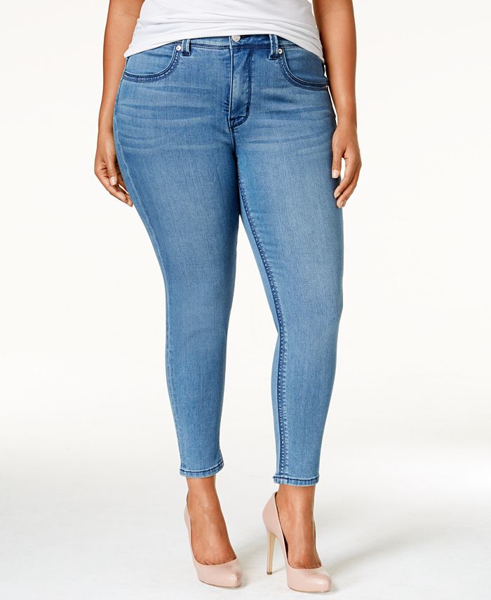 Melissa McCarthy Seven7 Trendy Plus Size Comet Blue Wash Pencil Jeans ...