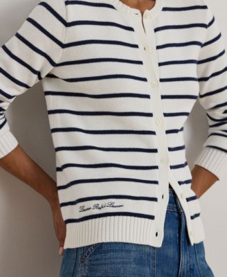 Petite Striped Cardigan