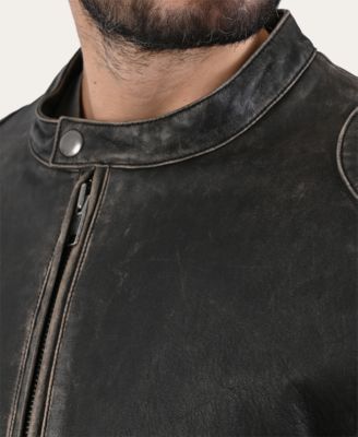 Men's leather Racer Jacket