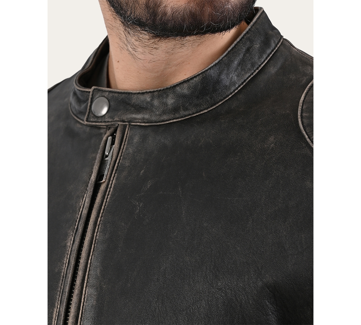 Frye Men's leather Racer Jacket