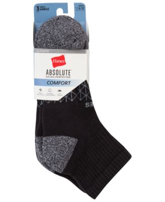 Men's Ultimate Ankle Socks, 3-Pack
